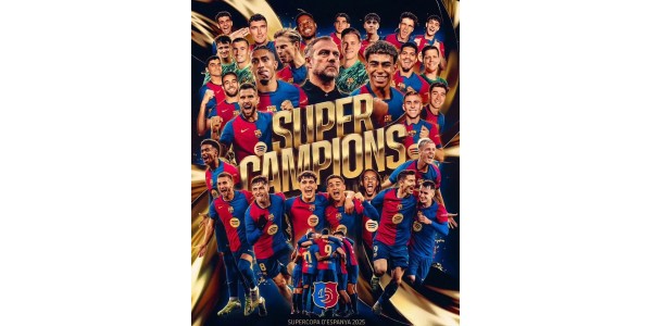 Flick valmensi Barcelonaa voittamaan Espanjan Super Cupin ensimmäistä kertaa suurella voitolla Real Madridista